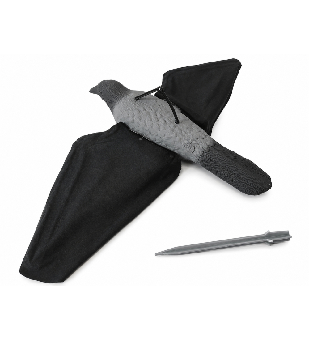 Art. 57/S cornacchia grigia in volo ali in microfibra g.180
